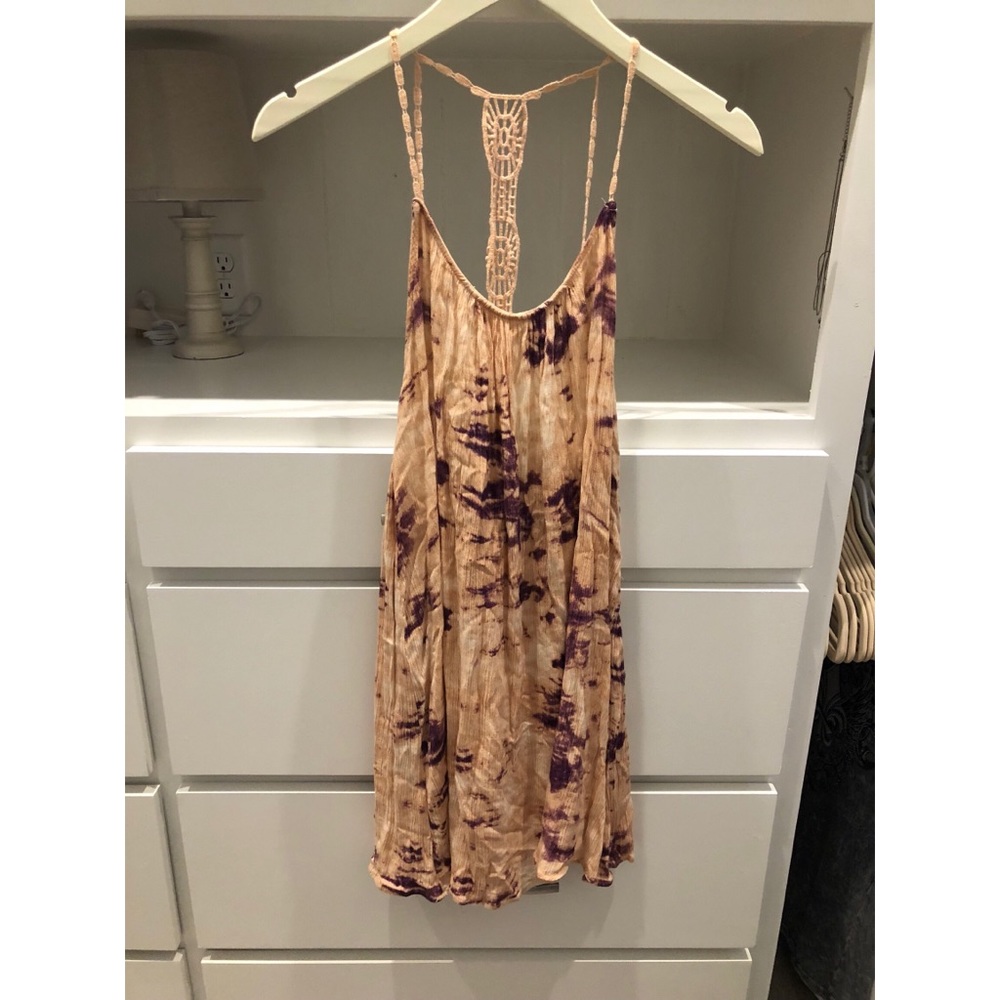 Open back tie dye dress